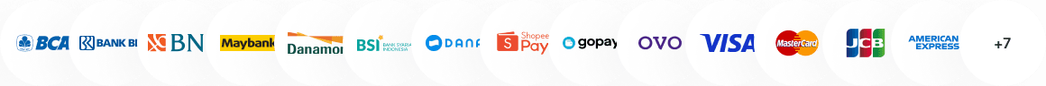 Direct debit, e-wallet, and credit card logos for token-based recurring payments