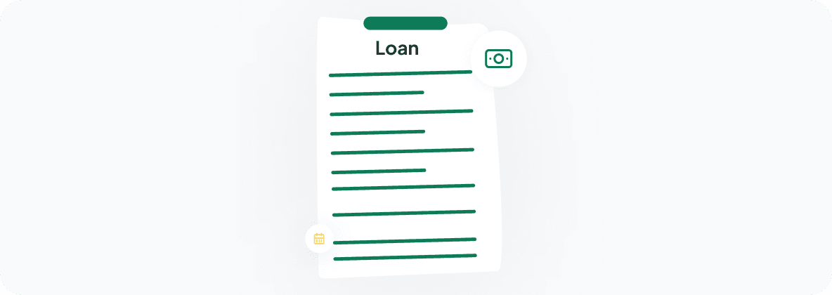 Loan repayment schedule dashboard with recurring debit collection