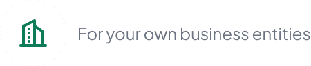 Owned sub-account entity row showing internal business entities