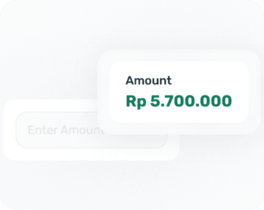 Donation amount selection with preset and custom options