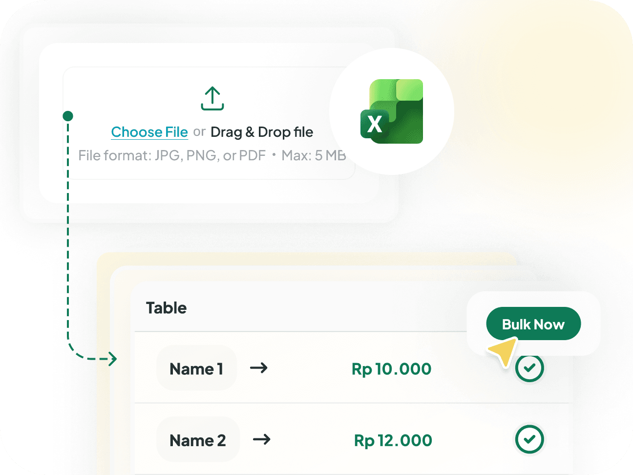 Singapay bulk disbursement dashboard showing batch payout upload, review, and execution
