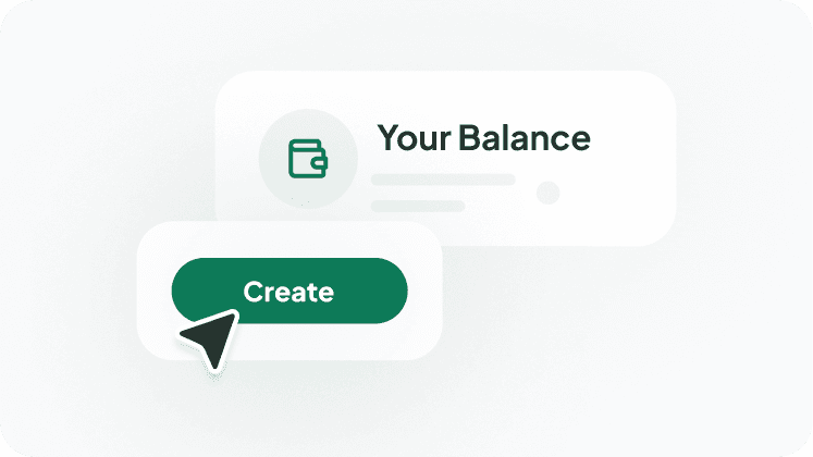Create payout button on balance card