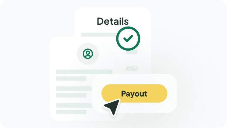 Execute payout confirmation