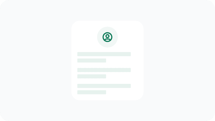 Transfer review and routing card