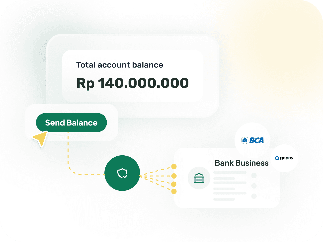 Singapay payout dashboard showing balance, disbursement methods, and transfer activity