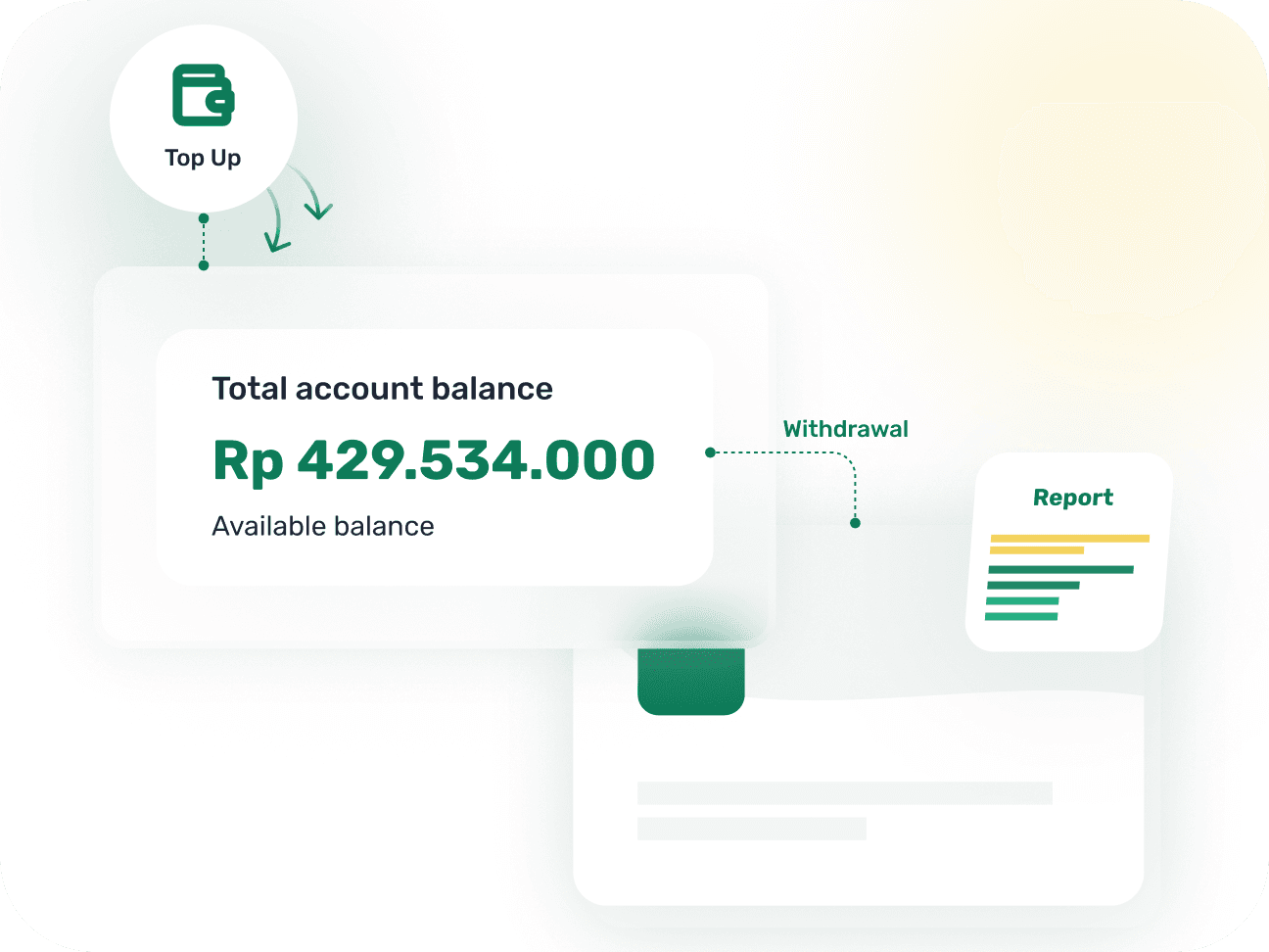 Singapay top-up and withdrawal dashboard showing account balance funding, withdrawal review, and transaction records