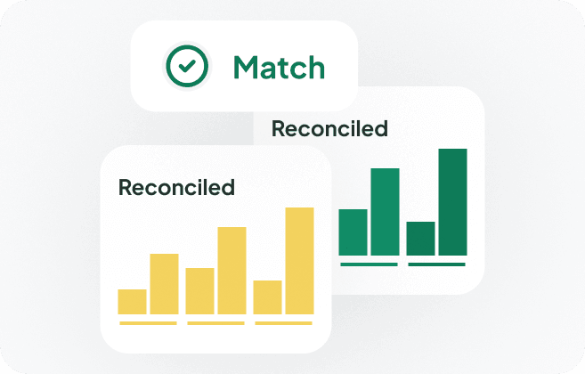 Transaction, balance, and settlement records for finance reconciliation