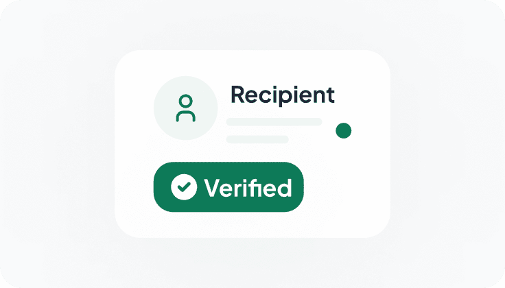 Recipient verification and payout risk controls for marketplaces
